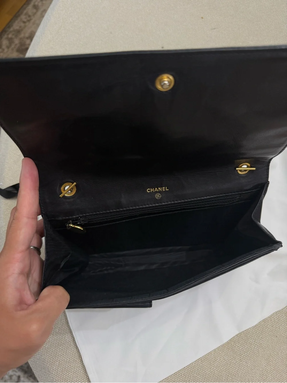 Chanel 1994 Caviar Timeless Wallet on Chain